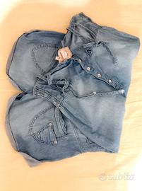 salopette in jeans S Bershka  💙