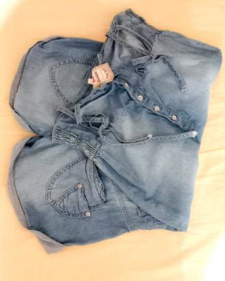 salopette in jeans S Bershka  💙