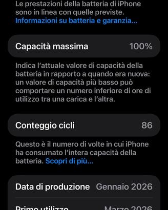 Iphone 17 pro max blu 256 gb
