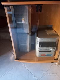 carellino porta TV  2 ante in vetro 