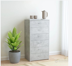 CASSETTIERA GRIGIO CEMENTO