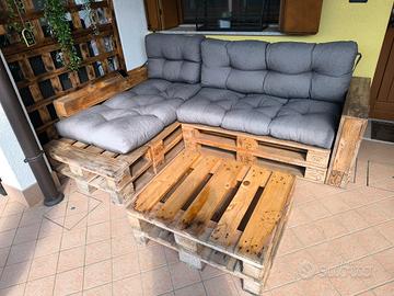 Set da giardino con bancali