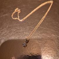 catenina oro 750 con solitario in zirconite 