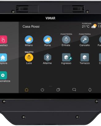 TOUCH SCREEN DOMOTICO VIMAR+PLACCA BIANCO DIAMANTE