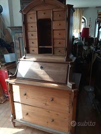 ribalta  in cirmolo e noce.