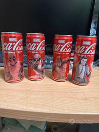 Set 4 Coca ColA edizione limitata Marvel