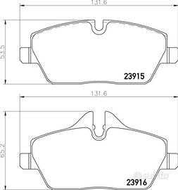 PASTIGLIE FRENO ANTERIORI BMW-MINI