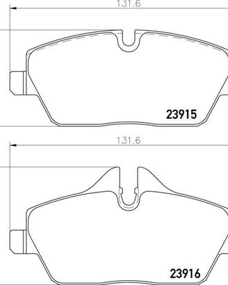 PASTIGLIE FRENO ANTERIORI BMW-MINI