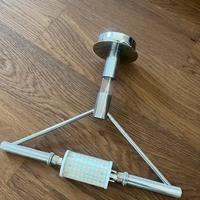 Lampadario acciaio