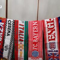 lotto sciarpe calcio 10 pezzi