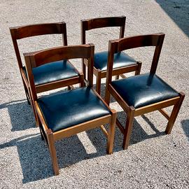 Sedie anni 70, design G.Michelucci per Poltronova