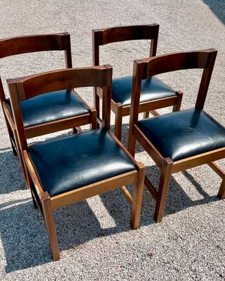 Sedie anni 70, design G.Michelucci per Poltronova