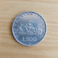 Moneta da Lire 500 caravelle