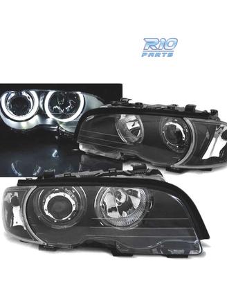 FARI BMW E46 COUPE CABRIO 99-03 ANGEL EYES LED NER