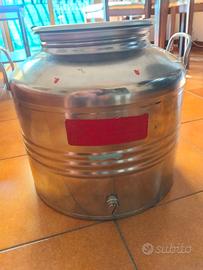 contenitore in acciaio inox per olio