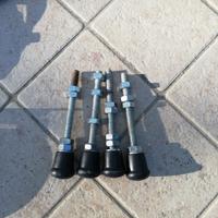 Piedi piedini gomma barra filettata regolabile 