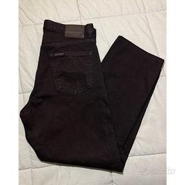 Harley Davidson Jeans Neri Tg 34/32 Cotone