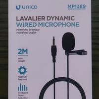 microfono per smartphone con presa jack 3,5 mm