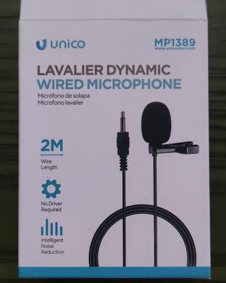 microfono per smartphone con presa jack 3,5 mm
