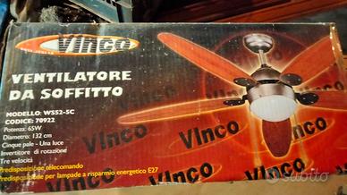 Ventilatore e lampadario