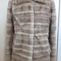 cappotto pelliccia di visone grigio 