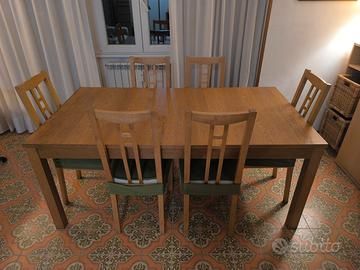 Tavolo IKEA allungabile + 4 sedie