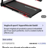 Tapis roulant pieghevole salvaspazio