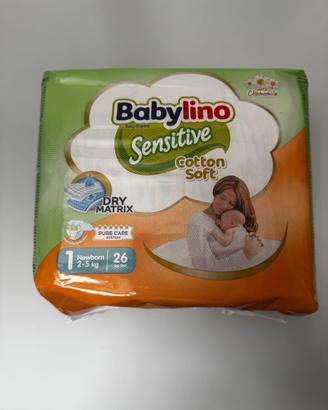 Babylino Sensitive Taglia 1 Newborn (2-5 kg)