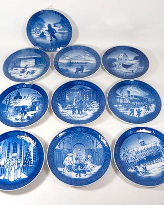 10 piatti Natale Royal Copenhagen anni 60 e 90
