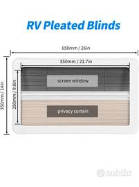 Tende plissettate per interni camper Aqxreight