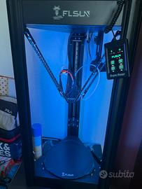 Stampante 3D FLSUN Super Racer con LED