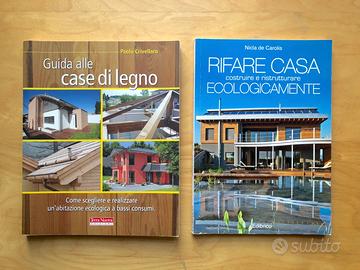 Libri case in legno ed ecologiche (coppia)