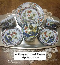 tazzine  tisaniera piatto dolci ceramica Faenza