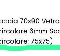 Box doccia semicircolare 75x75