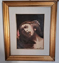 quadro con Gesù di Cristini Amilcare