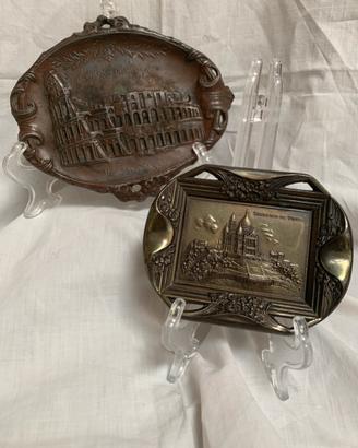 Placche portacenere d’epoca Roma Parigi (1)