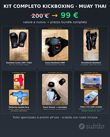 KIT COMPLETO KICKBOXING / MUAY THAI