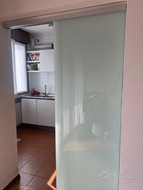 Porta in vetro scorrevole