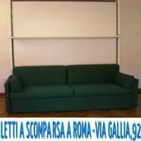 Letto a scomparsa dile bianco e verde-letti a roma