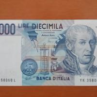 Banconota 10.000 lire A. Volta del 1984