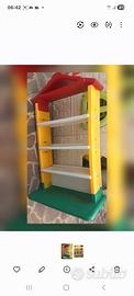 scaffale x giochi bambini