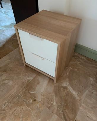 Comodino ASKVOLL a due cassetti