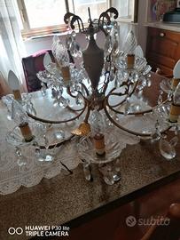 lampadario vintage murano anni 1970