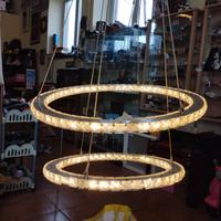 LAMPADARIO 2 DISCHI SOSPESI A LED