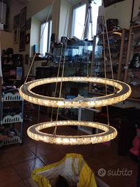 LAMPADARIO 2 DISCHI SOSPESI A LED