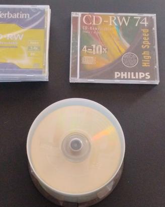 cd riscrivibili + custodie