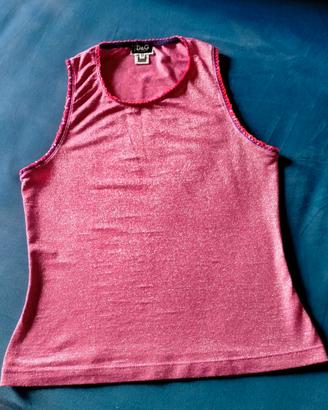 CANOTTA DOLCE & GABBANA lurex e paillettes – tg.42