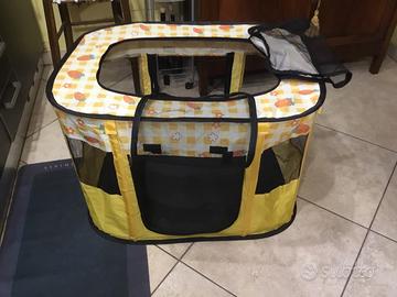 BOX IN TESSUTO X CANI RICHIUDIBILE NUOVISSIMO