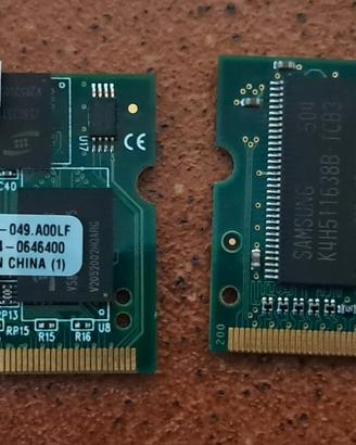 Lotto 2 Banchi RAM SODIMM DDR per Notebook 
