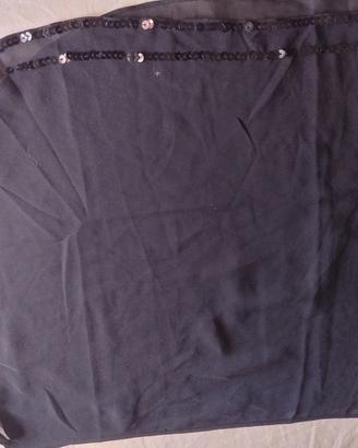 copricostume nero con paillettes 